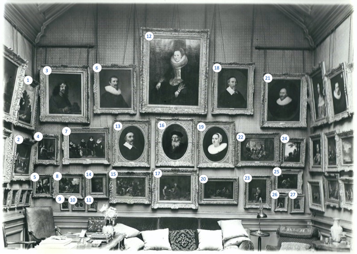 Schloss room four with paintings identified